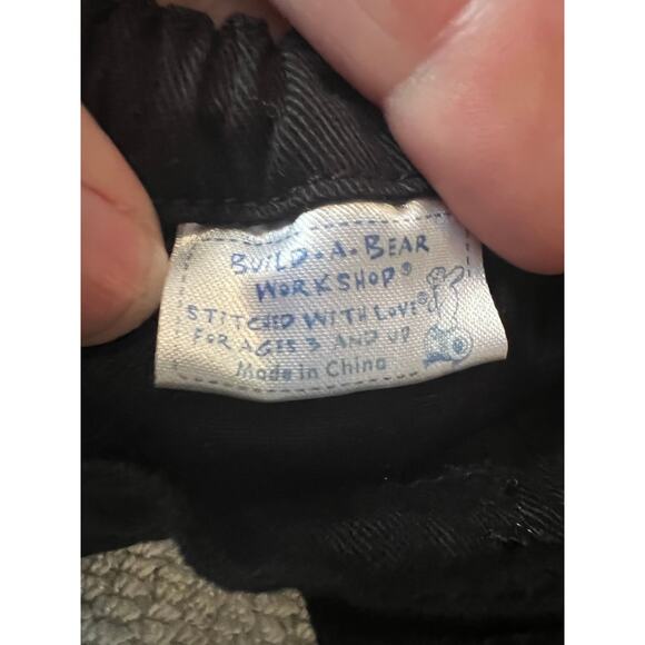 Build A Bear Tiny Tees Blue Tank Top Black Shorts Bear Clothing Set Size #G - Picture 7 of 9